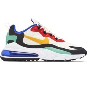 Nike Air Max 270 Sneakers in Red, Yellow, and Green Sz 6.5Y